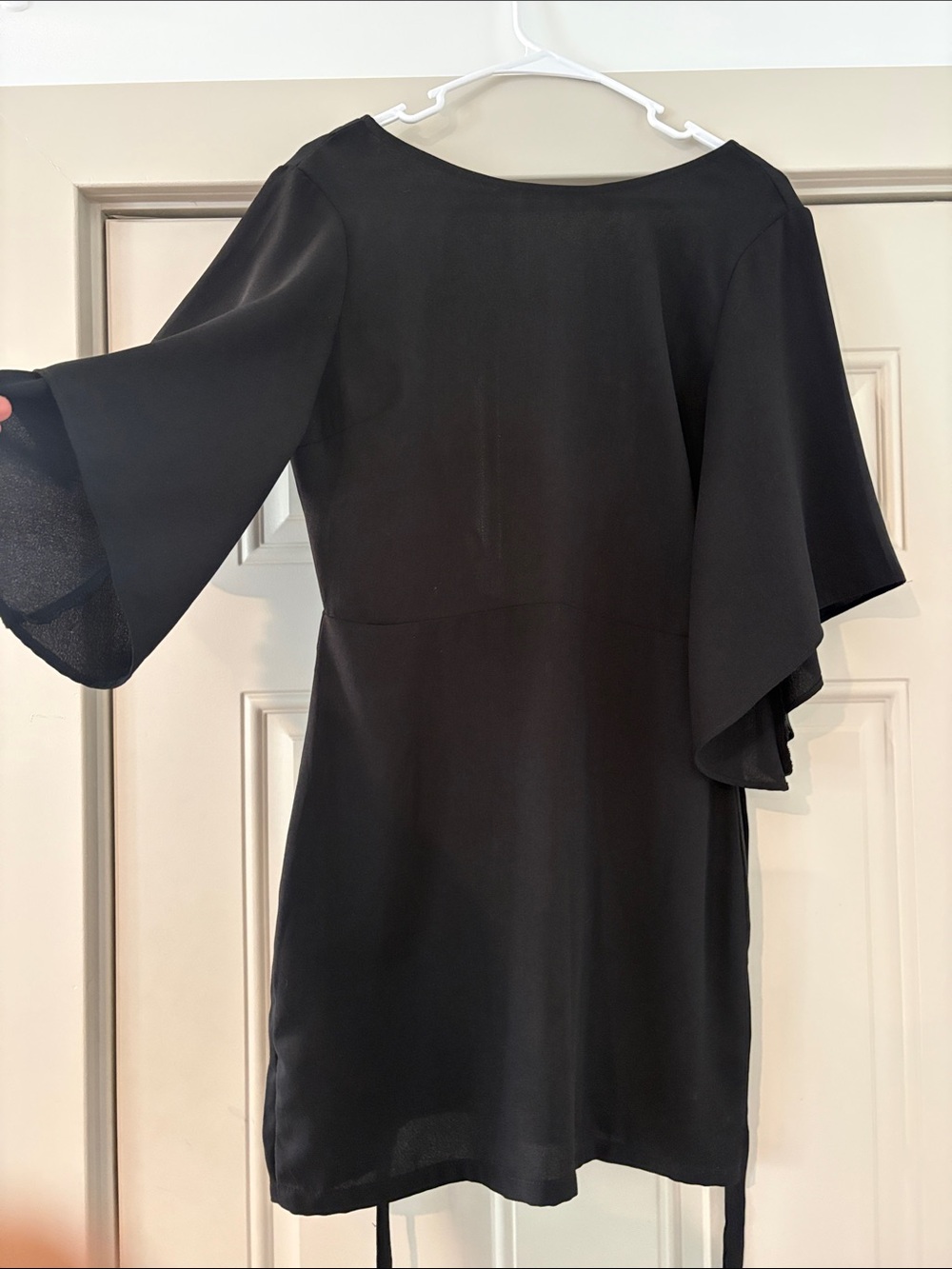 Women’s Black Bell Sleeve Dress